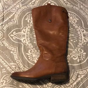 Sam Edelman Penny Boots Wide Calf 8.5 in Whiskey